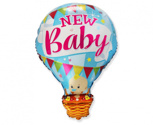 Folija balons 24&amp;quot; FX Baby in the Balloon - New Baby, zils