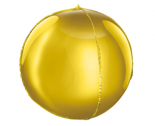 Folijas balons 16 collu sfēras formas zelta krāsā