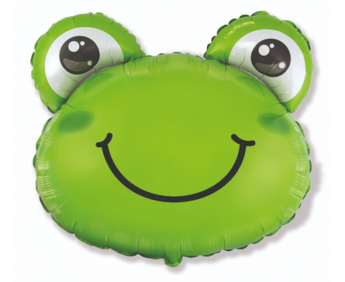 Воздушный шар фольгированный 24 &quot;FX Froggy (зеленый), в упаковке