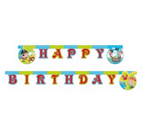 Banner Pirates Treasure Hunt - Happy Birthday Banner Pirates Treasure Hunt - Happy Birthday