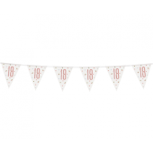 Banner Glitz 18, with flags, rose gold, 274 cm