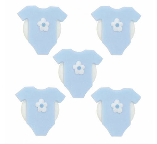 Babygrow Sugarcraft Toppers Blue Babygrow Sugarcraft Toppers Blue