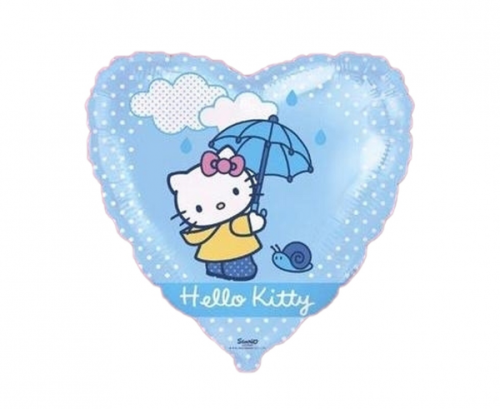 Воздушный шар из фольги 18 &quot;FX Hello Kitty с зонтиком, в упаковке.