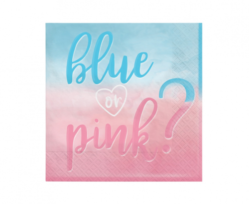 Paper napkins The Big Reveal, 33 x 33 cm, 16 pcs Paper napkins The Big Reveal, 33 x 33 cm, 16 pcs