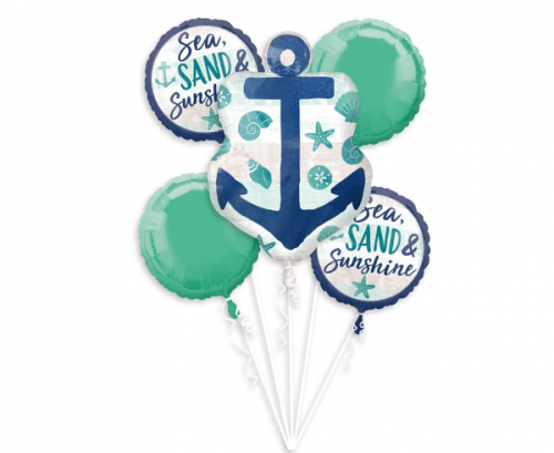 Balloon bouquet Sea, Sand & Sunshine, 5 pcs Balloon bouquet Sea, Sand & Sunshine, 5 pcs