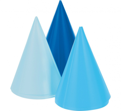 DECOR PARTY HATS BLUE DECOR PARTY HATS BLUE