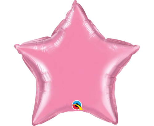 Воздушный шар из фольги 20 "QL STR Star, розовый