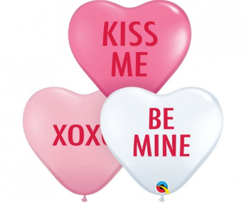 QL balons 11" HRT Love Expression, 3 krāsas / 50 gab