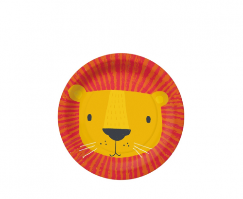 Paper plates PAW Lion Mask, 18 cm, 10 pcs.