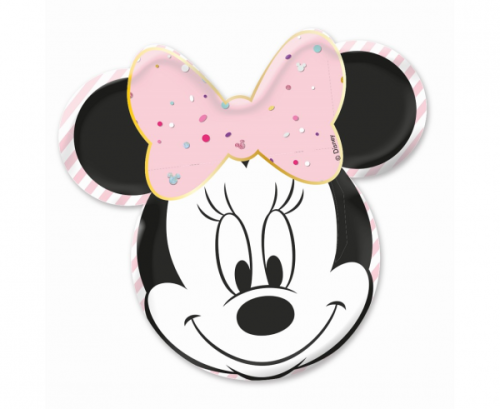Paper plates MINNIE PARTY GEM, 31.5 x 30 cm, 4 pcs
