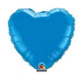 Folija balons 18&quot; QL HRT Blue Heart