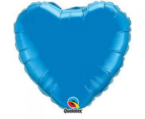 Folija balons 18&quot; QL HRT Blue Heart