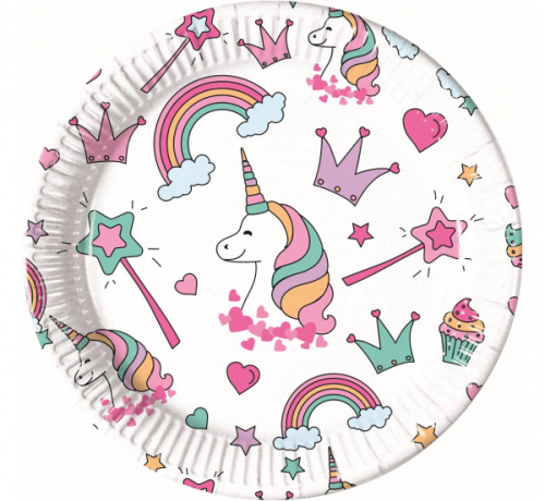 Paper plates Magic Party, 23 cm, 8 pcs.