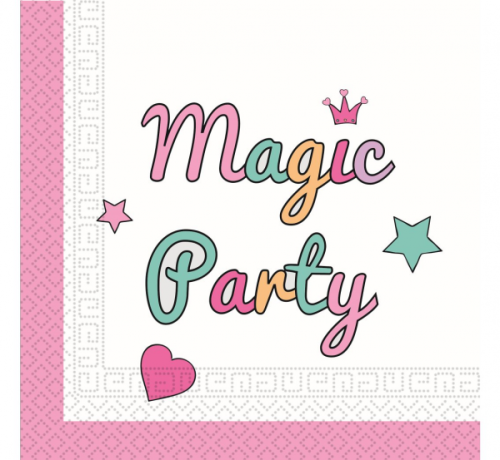 Paper napkins Magic Party, size 33 x 33 cm, 20 pcs.