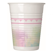 Plastic cups Believe in Unicorns, 200 ml, 8 pcs.