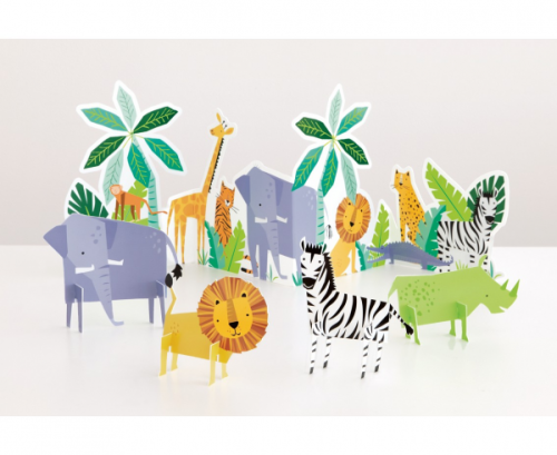Table decoration kit Animal Safari, 5 pcs Table decoration kit Animal Safari, 5 pcs
