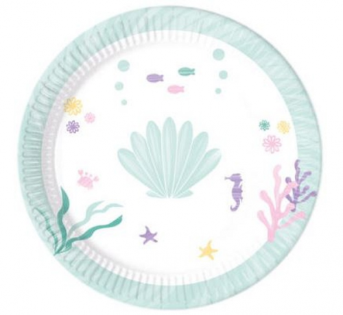 Paper plates Party Under The Sea, 23 cm, 8 pcs.