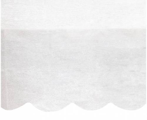 Paper table cover, semicircular endings, 137 x 274 cm