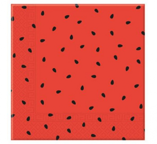 Paper napkins Watermelon, size 33 x 33 cm, 20 pcs.
