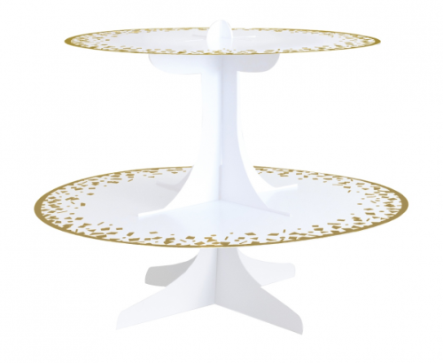 Cup cake stand Gold Confetti Celebrate, 31 x 23 cm Cup cake stand Gold Confetti Celebrate, 31 x 23 cm