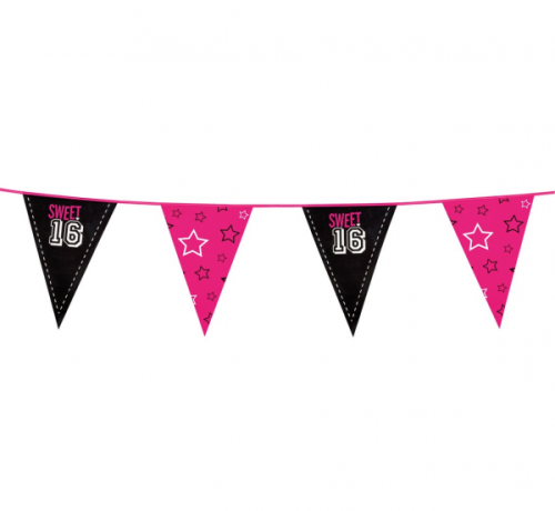 Garland, triangle flags Sweet 16 Garland, triangle flags Sweet 16