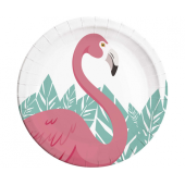Paper plates Flamingo, 23 cm, 8 pcs.