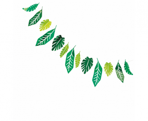 Foil garland Safari Leaves, 213 cm Foil garland Safari Leaves, 213 cm