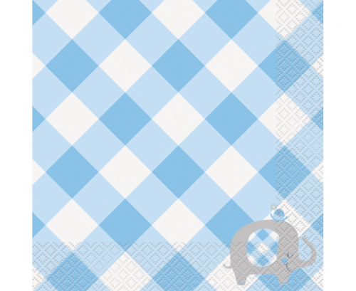 Paper napkins Floral Elephant, blue, 33 x 33 cm, 16 pcs Paper napkins Floral Elephant, blue, 33 x 33 cm, 16 pcs