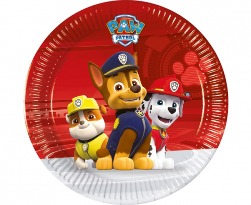 Paper plates Paw Patrol- Ready For Action, 20 cm, 8 pcs