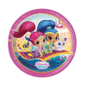 Paper plates Shimmer and Shine, 23 cm, 8 pcs.
