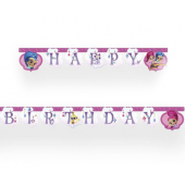 Banner Happy Birthday Shimmer and shine-glitter friends nickelodeon