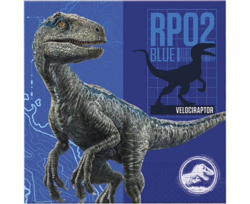 Paper napkins Jurassic World, size 33x33 cm, 20 pcs.
