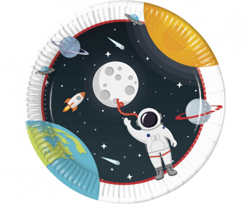 Paper plates Outer Space, 23 cm, 8 pcs