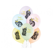D11 baloni Birthday Pets 2C2S, 6 gab