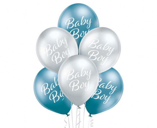 D11 balloons Baby Boy 1C2S, 6 pcs