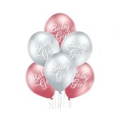 D11 balloons Baby Girl 1C2S, 6 pcs