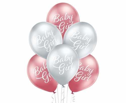 D11 balloons Baby Girl 1C2S, 6 pcs