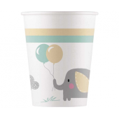 Paper cups Elephant Baby, 8 pcs