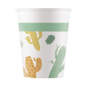 Paper cups Cacti, 200 ml, 8 pcs