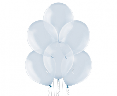 Balloons, clear blue (soft colour), B105, 30 cm / 100 pcs