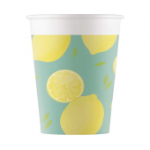 Paper cups Lemons, 200 ml, 8 pcs