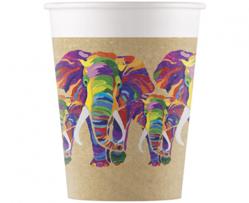 Paper cups Compostable Elephant, 8 pcs Paper cups Compostable Elephant, 8 pcs