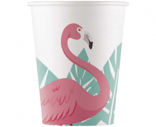 Paper cups Flamingo, 8 pcs