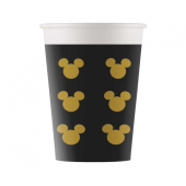 Paper cups Mickey Gold, 8 pcs