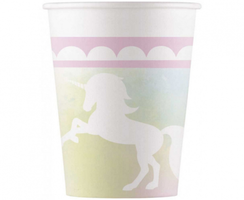Paper cups Believe in unicorn, 200 ml, 8 pcs