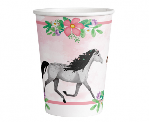 8 Cups Beautiful Horses Paper 250 ml 8 Cups Beautiful Horses Paper 250 ml