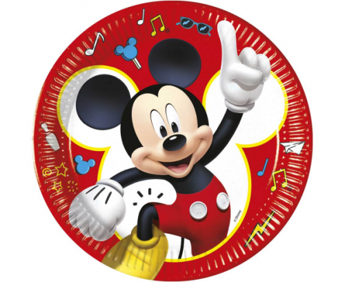 Paper plates  Mickey pals at play disney, 23 cm, 8 pcs
