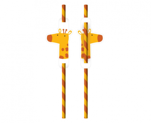 8 Drinking Straws Get Wild Paper 8 Drinking Straws Get Wild Paper
