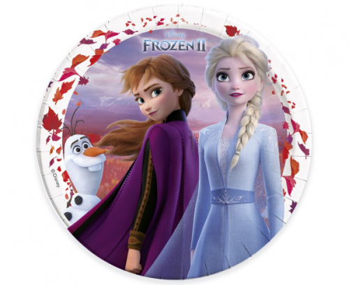 Paper plates Frozen 2, 23 cm, 8 pcs
