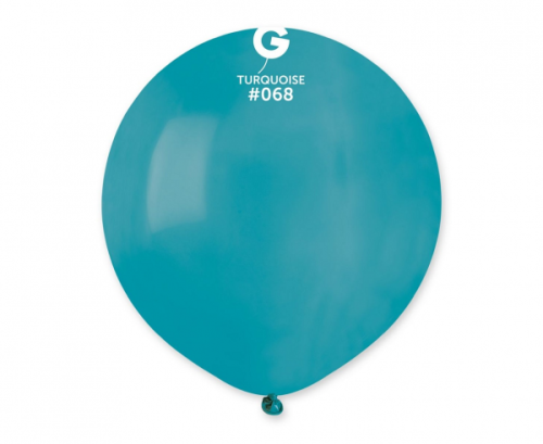 Воздушный шарик G150, пастель 19 "- бирюзово-синий / 50 шт.